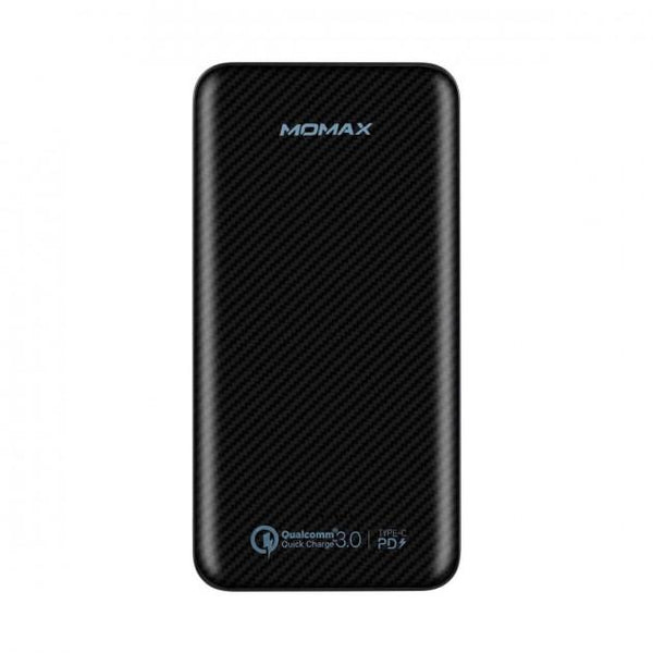 Momax - iPower 10 000mAh Minimal PD Quick Charge External Battery Pack - Black