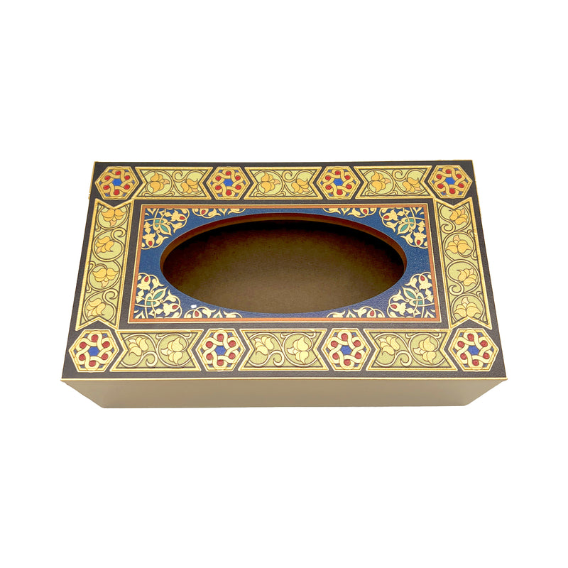 Luxury Arabic Geometric Tissue Box Cover – Elegant Decorative Holder