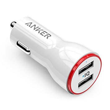Anker - PowerDrive 2 Alloy Metal Mini Car Charger 24W