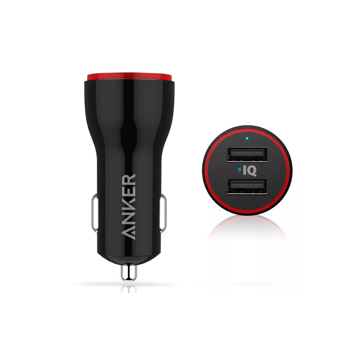 Anker - PowerDrive 2 Alloy Metal Mini Car Charger 24W