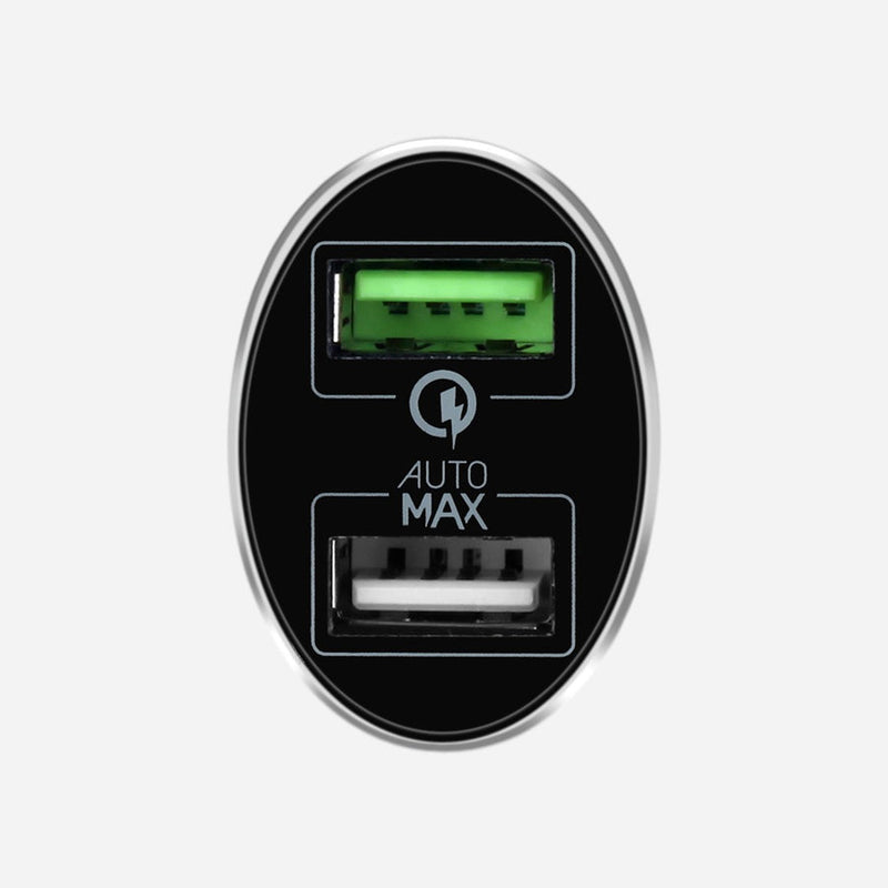Momax - UC Series Dual-Port USB Fast Car Charger - Black