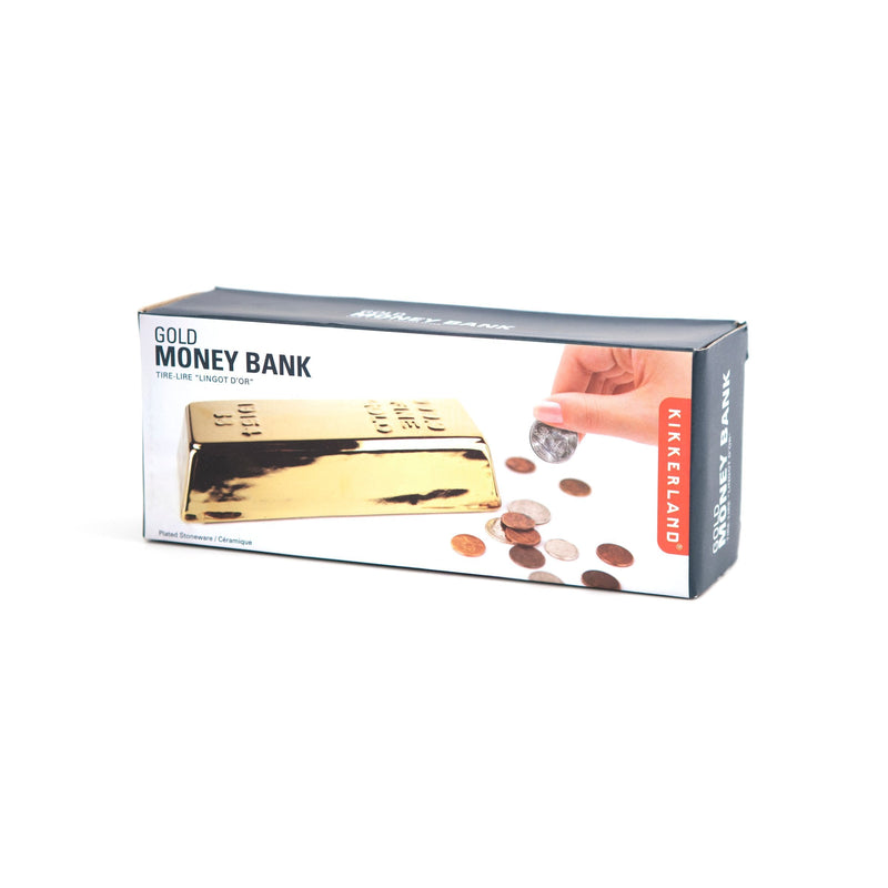 Kikkerland - Ceramic Gold Bar Coin Bank