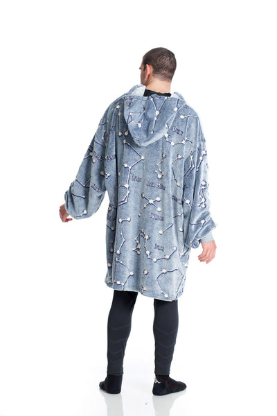 Kanguru - Hoodie Wearable Blanket - Constellations - Glow in the Dark