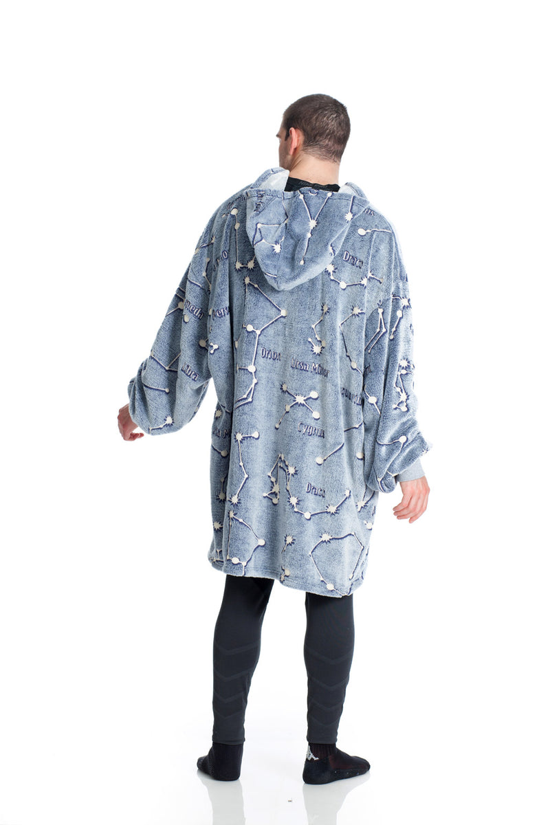 Kanguru - Hoodie Wearable Blanket - Constellations - Glow in the Dark
