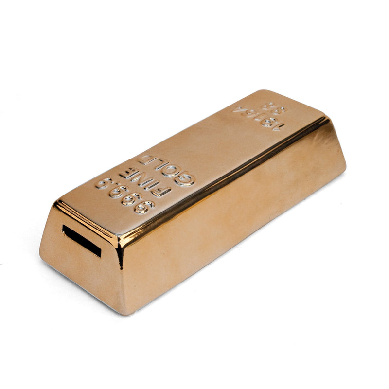 Kikkerland - Ceramic Gold Bar Coin Bank